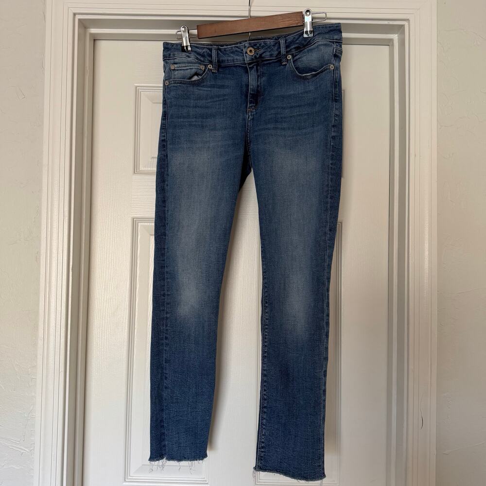 Lucky Brand Womens Lolita Skinny Raw Hem Blue Jeans Size 10/30 A